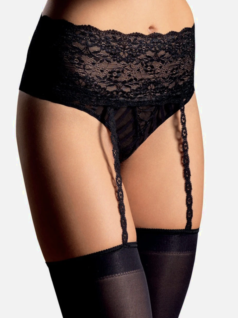 LE BOURGET nylon noir 50 DEN collant folie douce