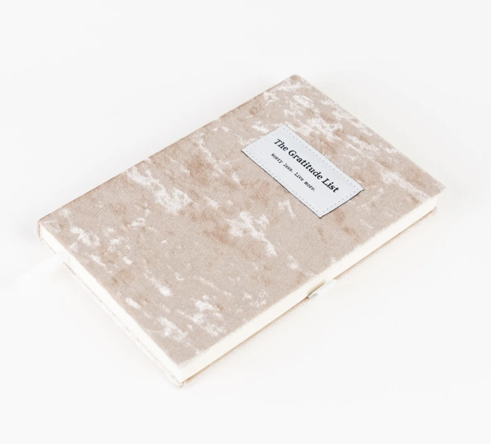THE GRATITUDE LIST notebook champagne