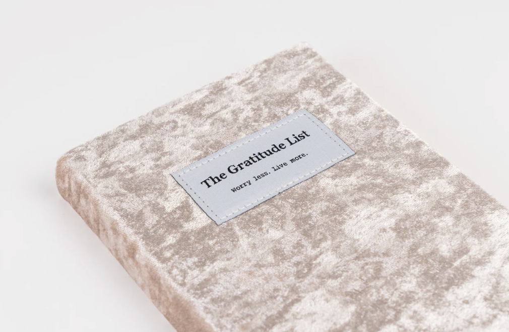 THE GRATITUDE LIST notebook champagne