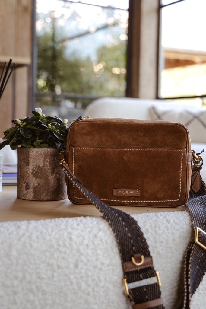 GIANNI CHIARINI handtas NINA cognac
