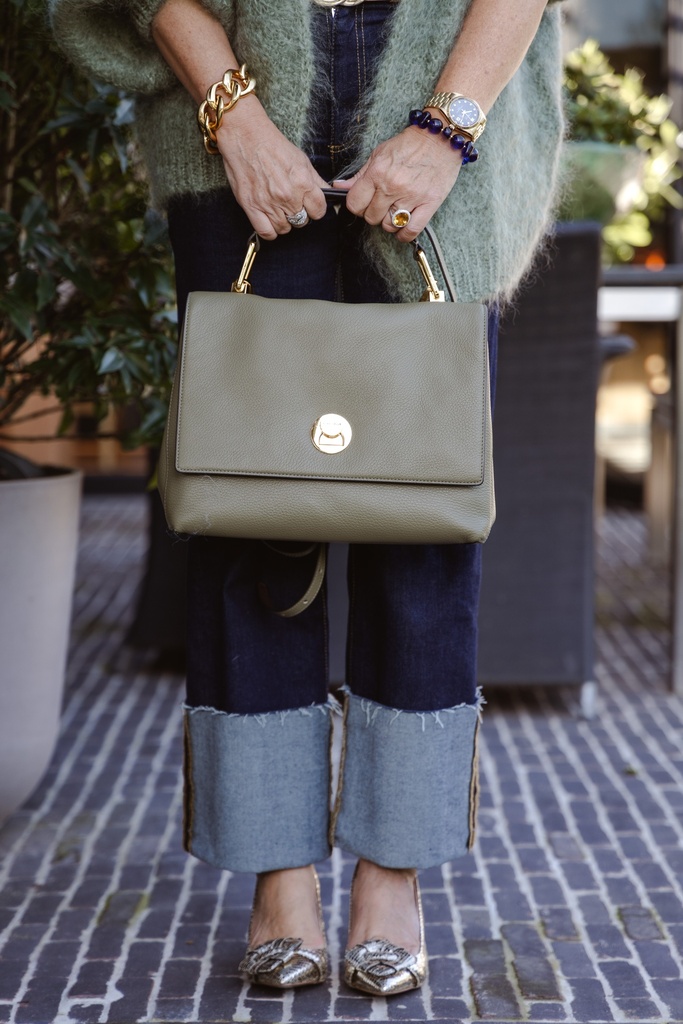 COCCINELLE handtas LIYA kaki