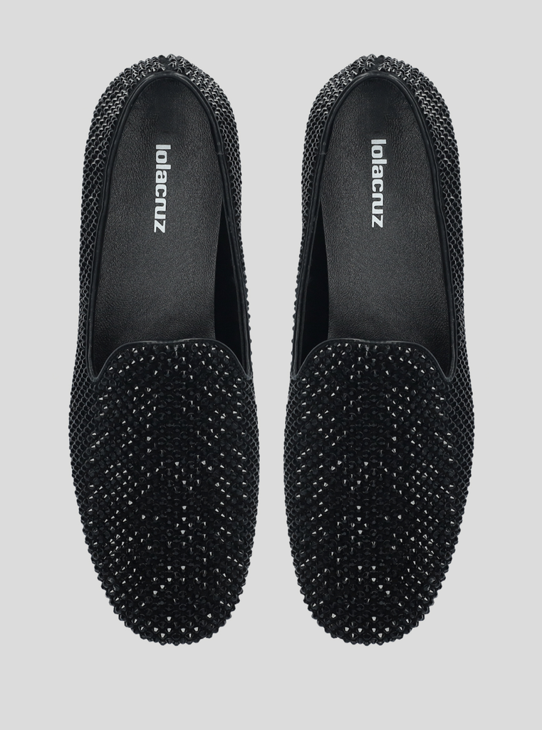 LOLA CRUZ loafers MARGARIDA zwart