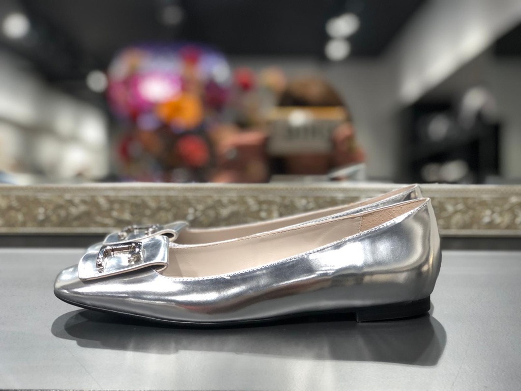 LOLA CRUZ ballerina LOLA zilver