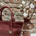 LA POMME handtas LOU medium bordeaux