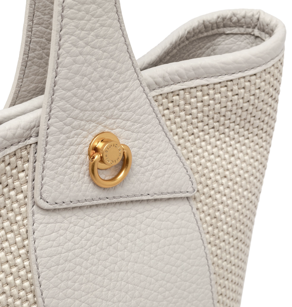 GIANNI CHIARINI handtas ESTER bucket ecru