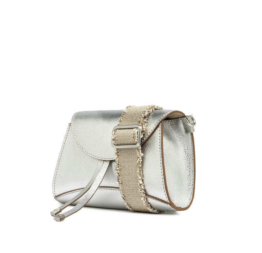 GIANNI CHIARINI handtas MARGOT silver mini