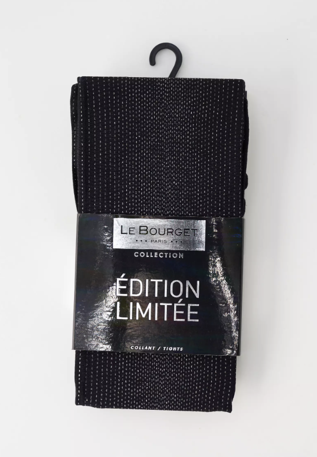 LE BOURGET nylon noir 50 DEN édition limitée strass