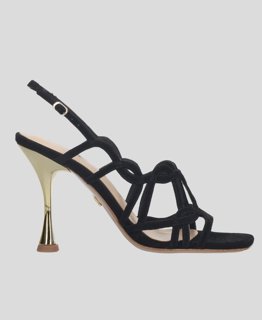 LOLA CRUZ sandalen GRETA zwart