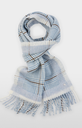 MARC CAIN sjaal blauw geruit