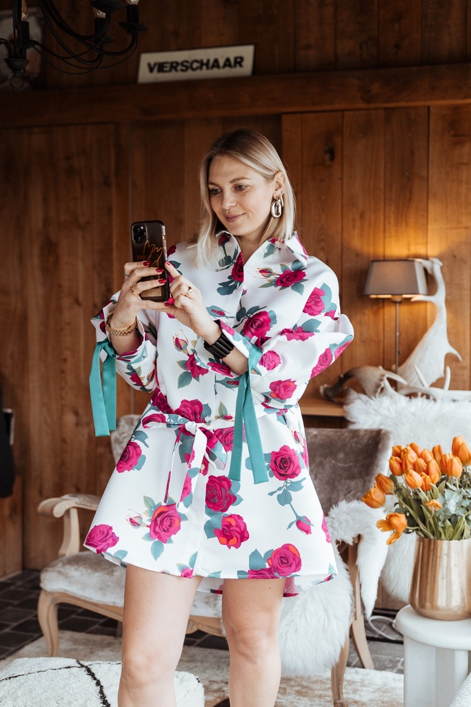 SI FOLLE DE TOI jurk CELINE bloemen