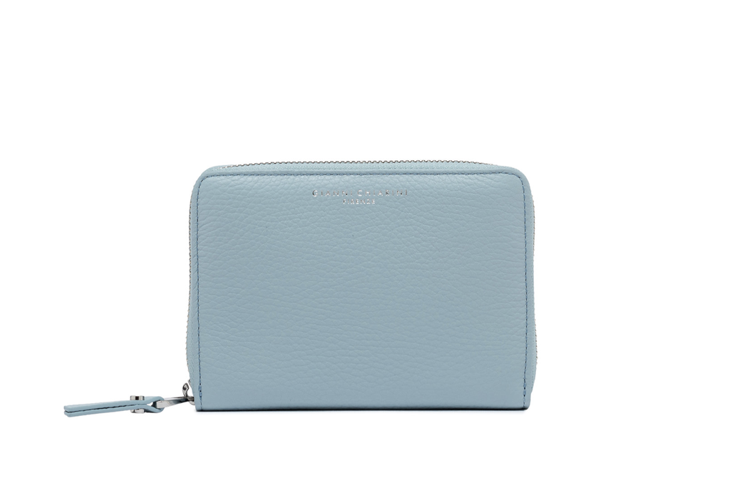 GIANNI CHIARINI portefeuille GRAIN lichtblauw