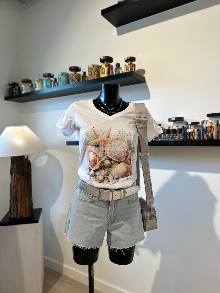 AMOUR&LUXE t-shirt LE RÊVE D'AZUR V T20