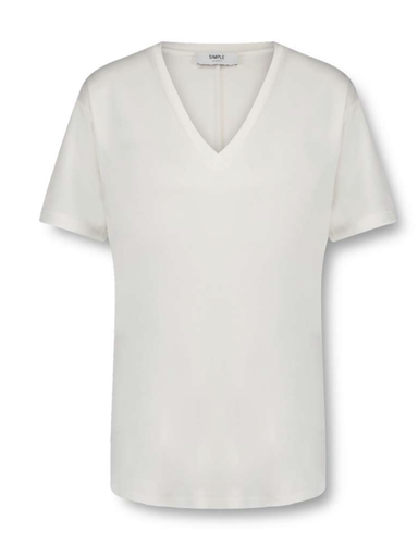 [JER-mod-23-1] SIMPLE t-shirt LISA egret wit