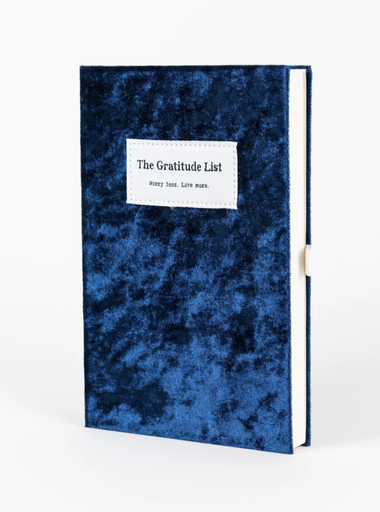 [blauw] THE GRATITUDE LIST notebook saphire