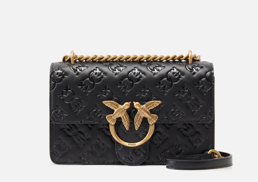 [love bag mini zwart] PINKO handtas LOVE BAG mini zwart