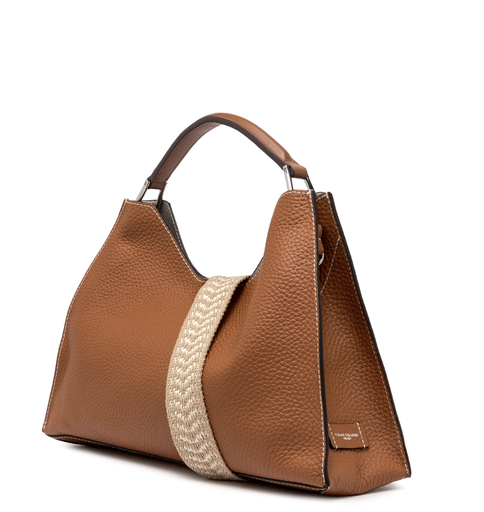 [BS 10566] GIANNI CHIARINI handtas AURORA cognac
