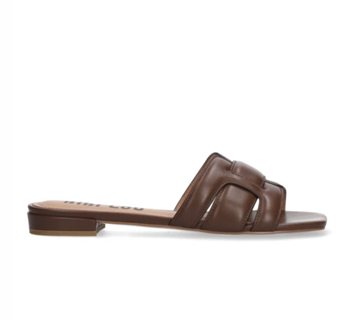 BIBI LOU muiltjes HOLLY FLAT donkerbruin